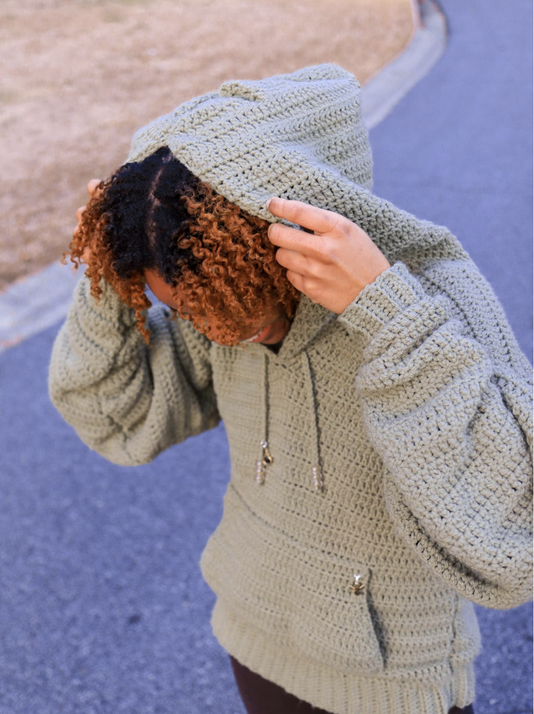 ◆25SS BADBLOOD Striped Crochet Knit Hoodie/2色◆ MUSINSA | BADBLOOD Striped Crochet Knit Hoodie - Charcoal/Black