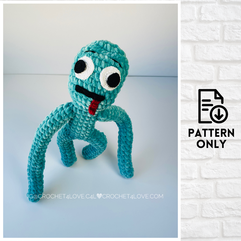 Patrón Pdf Amigurumi Green Y Purple, Rainbow Friends - $ 1.200 en