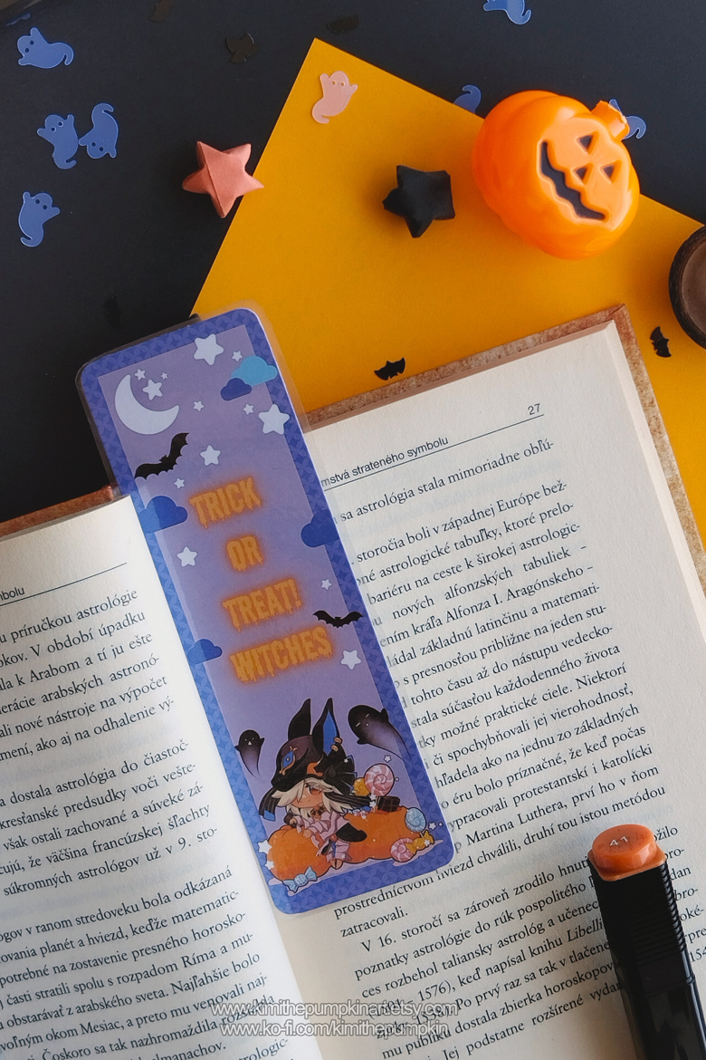 Cyno Halloween bookmark / Genshin Impact laminated bookmarks / Fall and ...