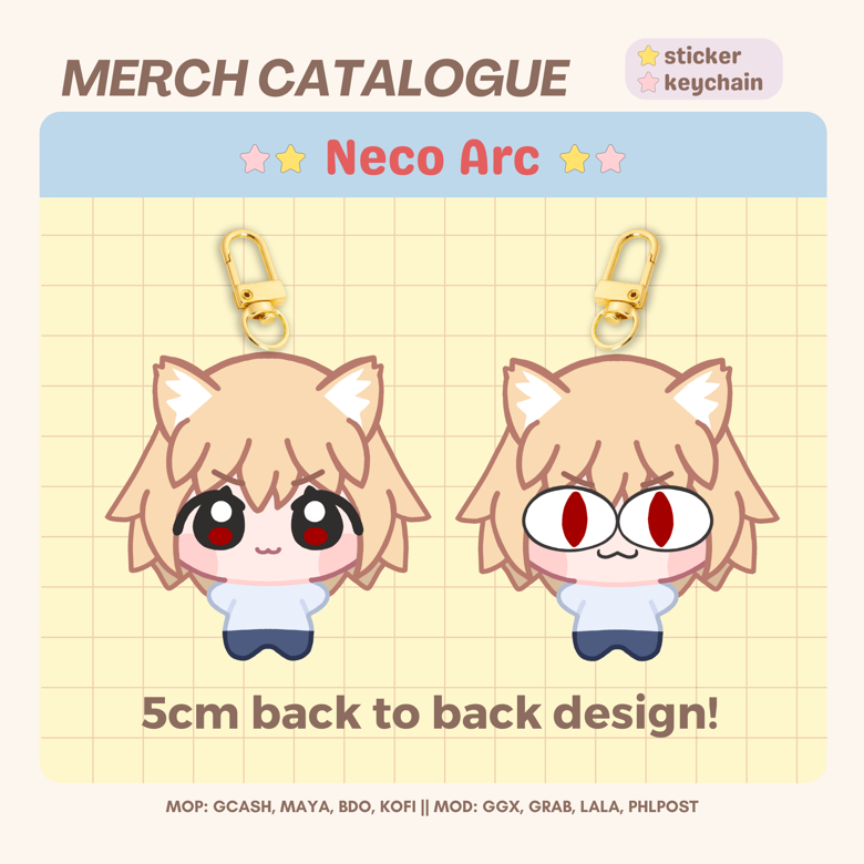 Neco Arc - Glitter Vinyl Stickers / Keychain - Hanuqi | ハヌキ's Ko-fi ...