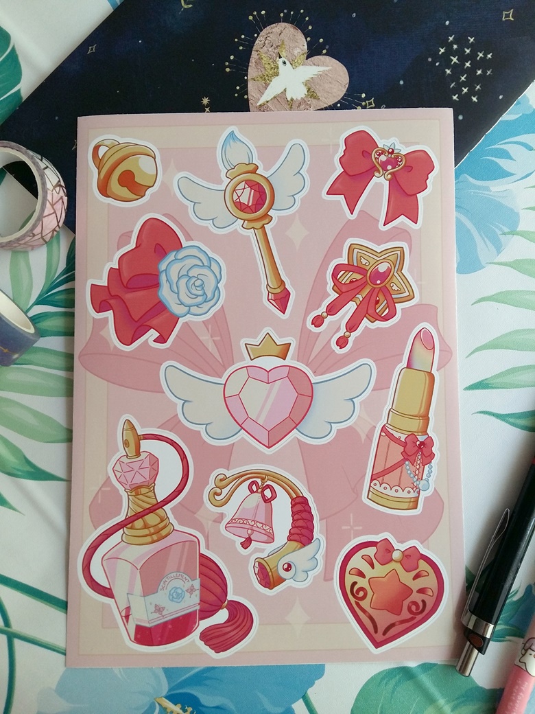 Magical Sticker Sheet - Teechew's Ko-fi Shop