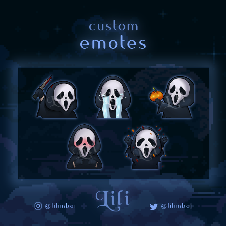 Pre-made Ghostface Emotes - Lili's Ko-fi Shop - Ko-fi ️ Where Creators ...