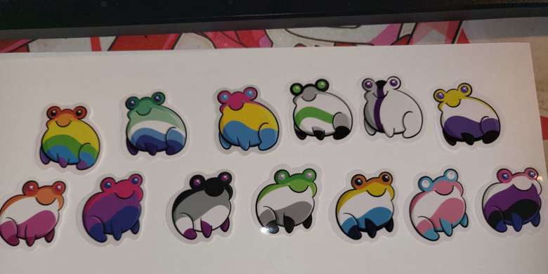 Pride Frog Stickers – Medusa Gothic