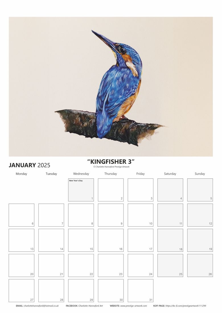 2025 BRITISH WILDLIFE LIMITED EDITION CALENDAR - Prestige Artwork's Ko ...