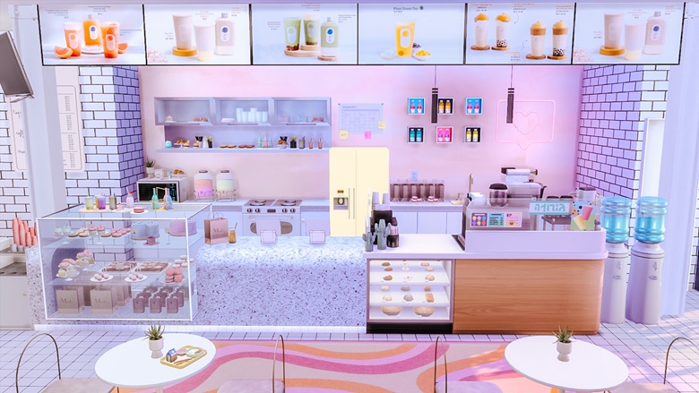 Donut Bubble Tea and Thrift Shop - The Sim 4 - RachelSim's Ko-fi Shop ...