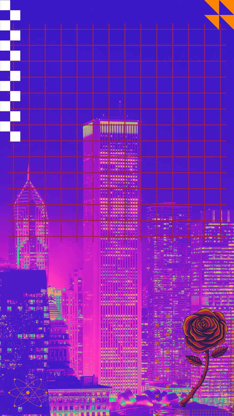 aesthesic vaporwave wallpaper for iphone or android mobile device | Vaporwave  wallpaper, Synthwave, Phone wallpaper