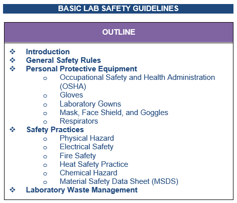 Safety Gloves - Laboratory Safety Manual