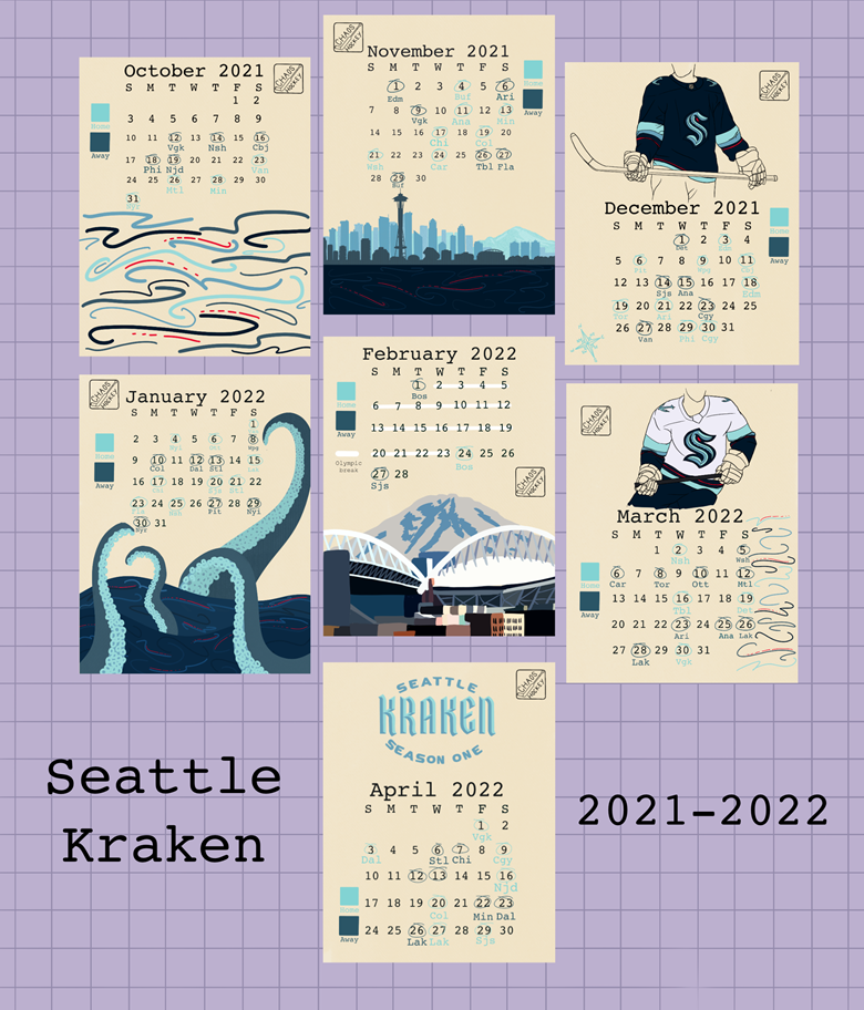 Seattle Kraken schedule pdf arsonandhockey's Kofi Shop Kofi ️