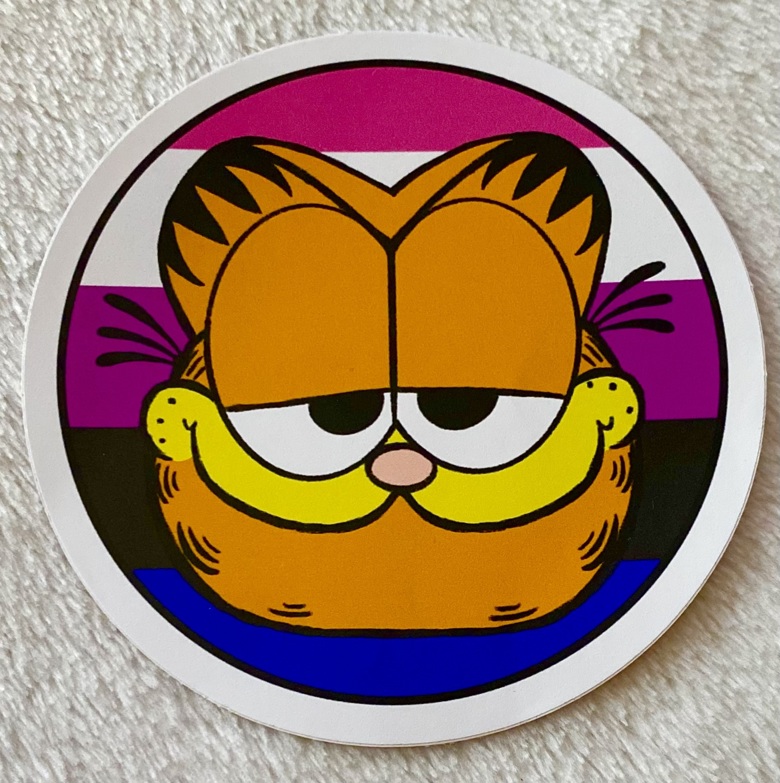 Garfield Genderfluid Pride Sticker - Thirteen the Problem Cat!'s Ko-fi ...