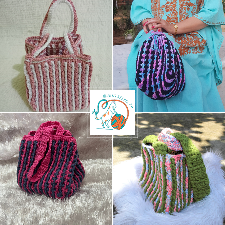 Tizzaia Square Bag Crochet Pattern - JENtsilyo_ph's Ko-fi Shop