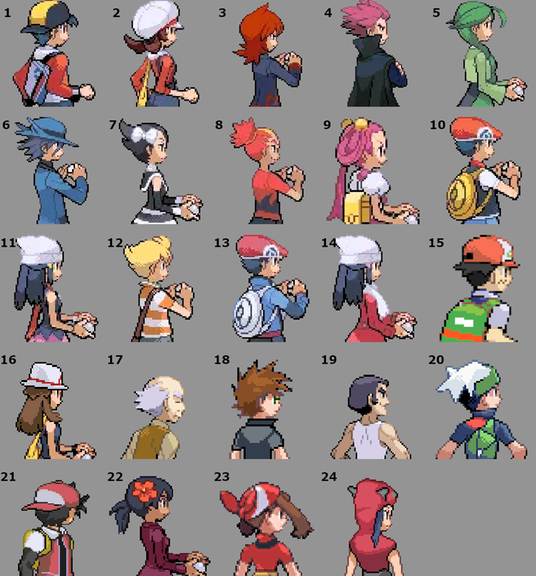 Comprehensive Guide for Custom Trainer Sprites [Pokemon Black 2 & White 2]  [Tutorials]