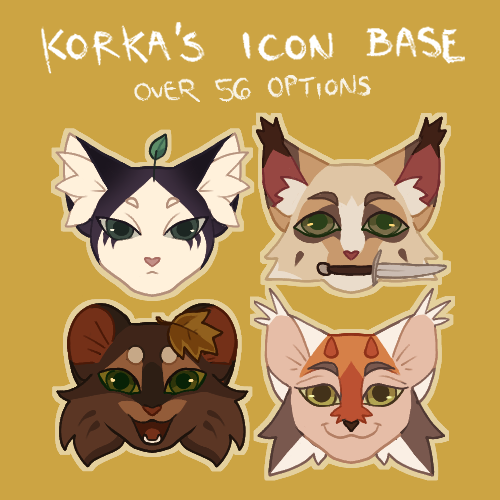 Cat Icon Base (Over 56 layers!) - kor-ka's Ko-fi Shop - Ko-fi ❤️ Where  creators get support from fans through donations, memberships, shop sales  and more! The original 'Buy Me a Coffee