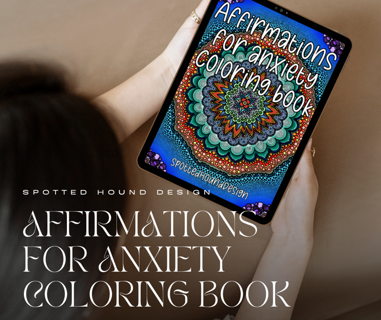 Anxiety Relief Coloring Book for Teens