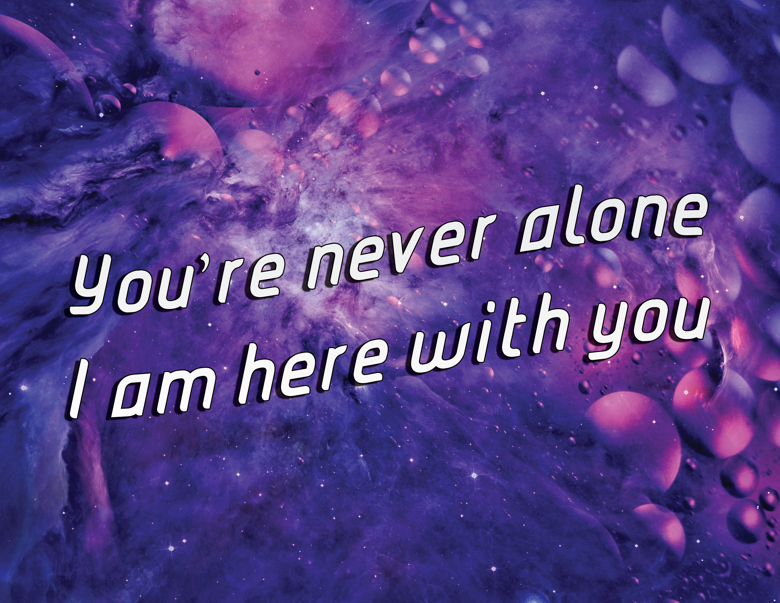 I Am Here With You - Lyric Greeting Card - Taz Solace 's Ko-fi Shop ...