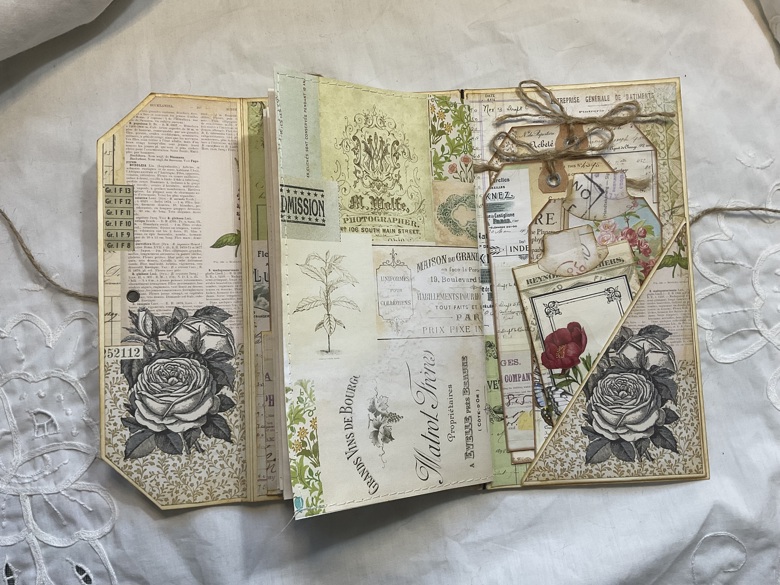 Trifold Folio Notebook Journal Ephemera Holder - Yvonne Prestons Crafty ...