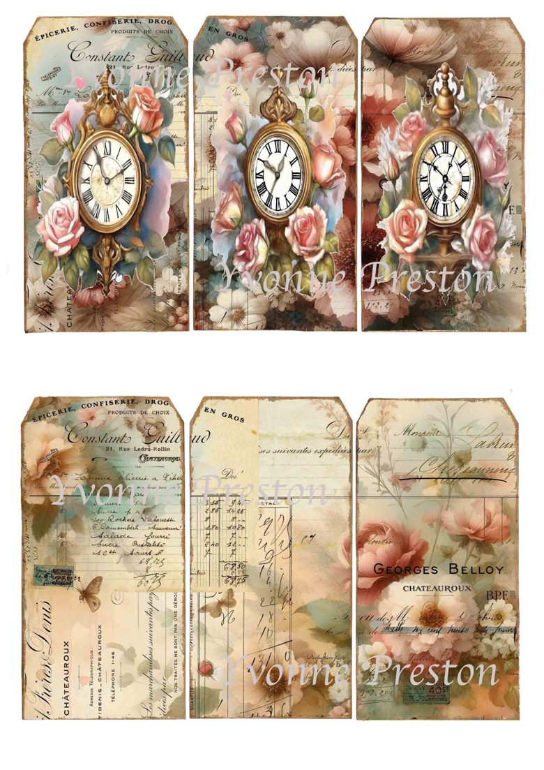 Time & Roses DIGITAL journal kit 26 pages - Yvonne Prestons Crafty ...
