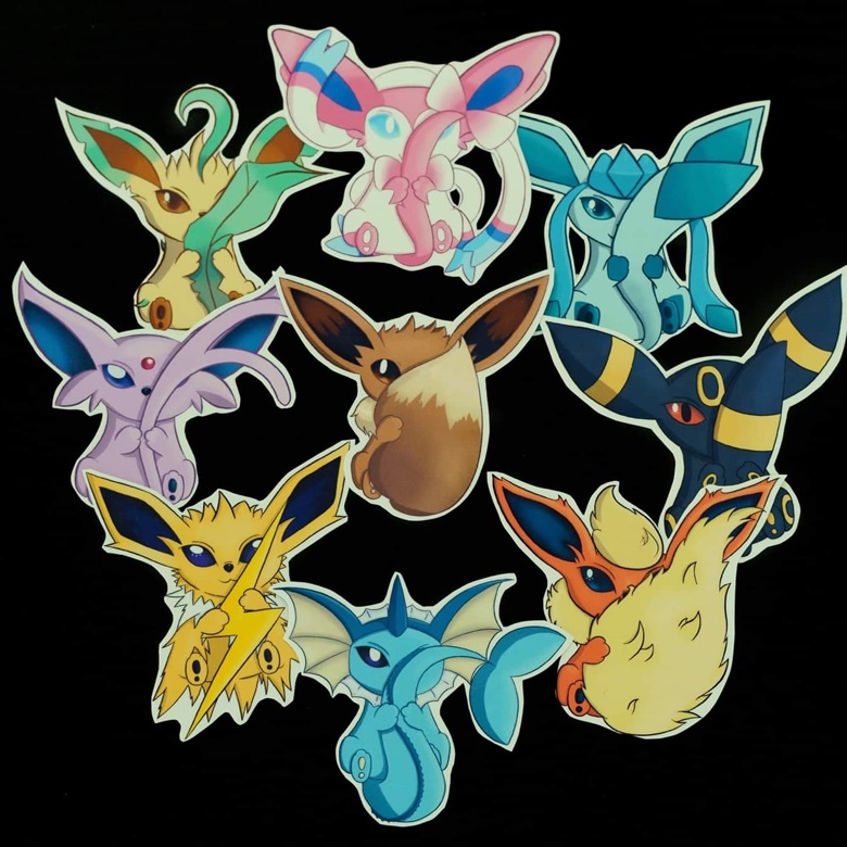 Eevee evolutions Pokemon stickers PNG - Lylia Creations's Ko-fi Shop -  Ko-fi ❤️ Where creators get support from fans through donations,  memberships, shop sales and more! The original 'Buy Me a Coffee