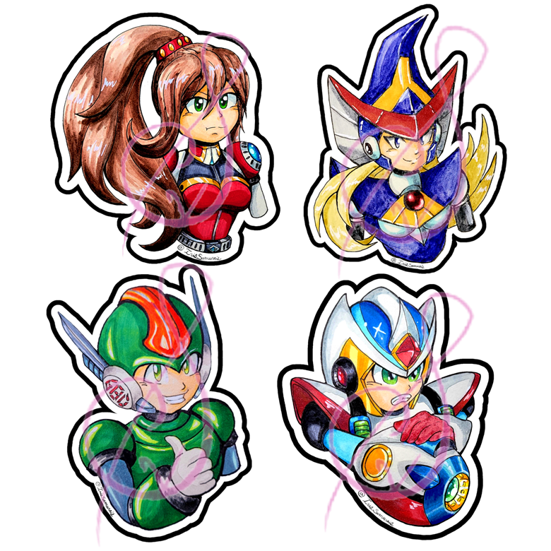 Megaman X Stickers Vol2 Berkana Irissamuraiss Ko Fi Shop Ko Fi ️ Where Creators Get 2376