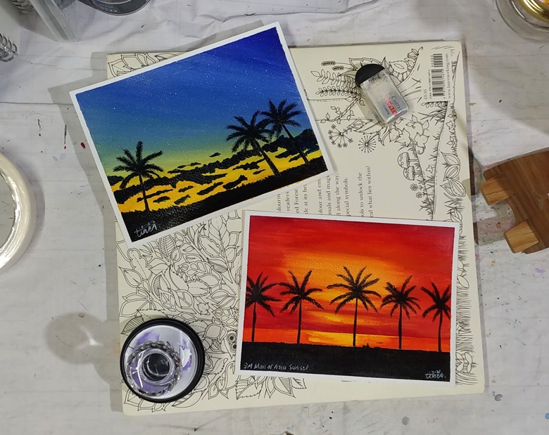 Palm Trees Gouache Paintings - TineA.rt's Ko-fi Shop - Ko-fi ️ Where ...