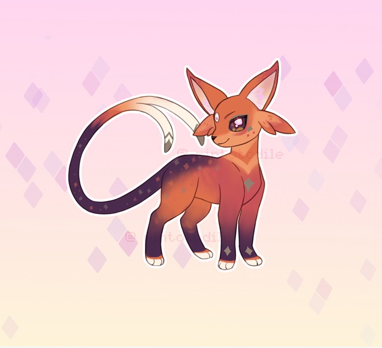 Gold-Brown Eevee - infectois's Ko-fi Shop - Ko-fi ❤️ Where