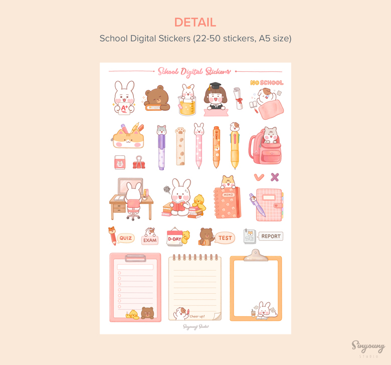 Digital Bullet Journal Stickers - Kelly's Ko-fi Shop - Ko-fi