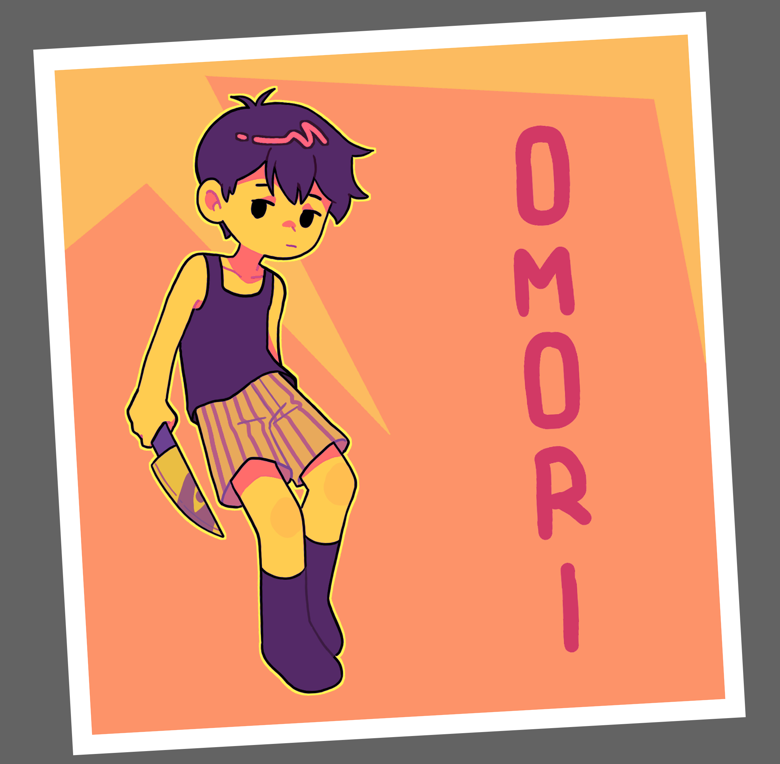 OMORI Sticker (FAN ART) B - Duskey's Ko-fi Shop - Ko-fi ❤️ Where