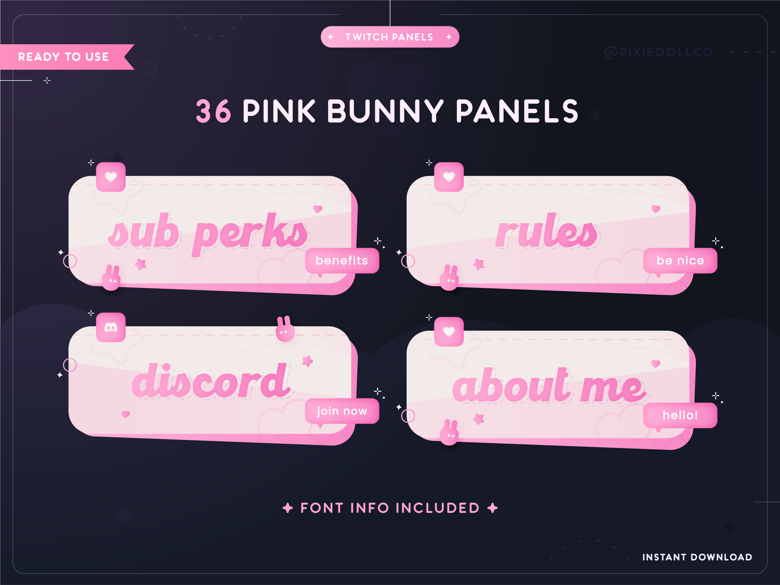 Cute Pink Aesthetic Discord Server Template 