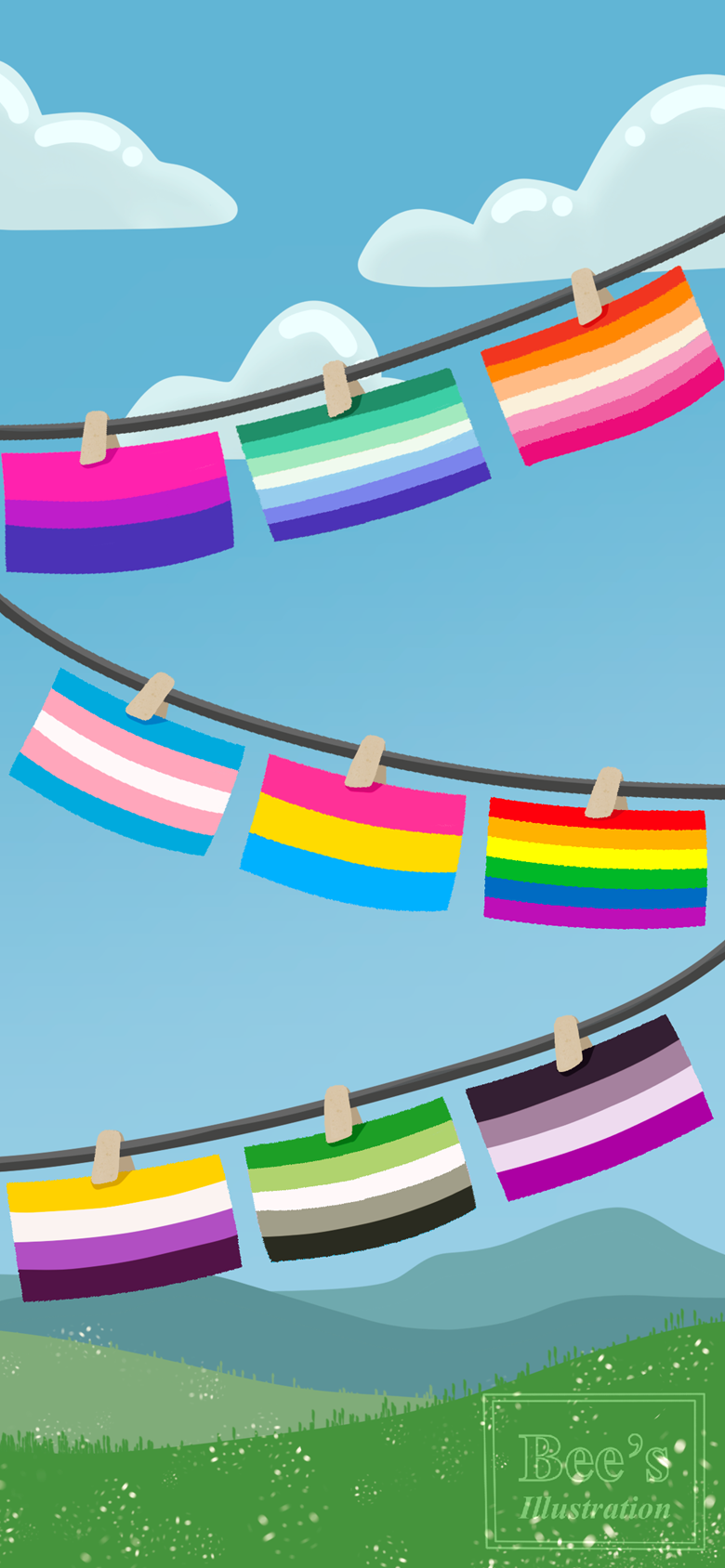 Pride Flag Backgrounds — Stillo Noir