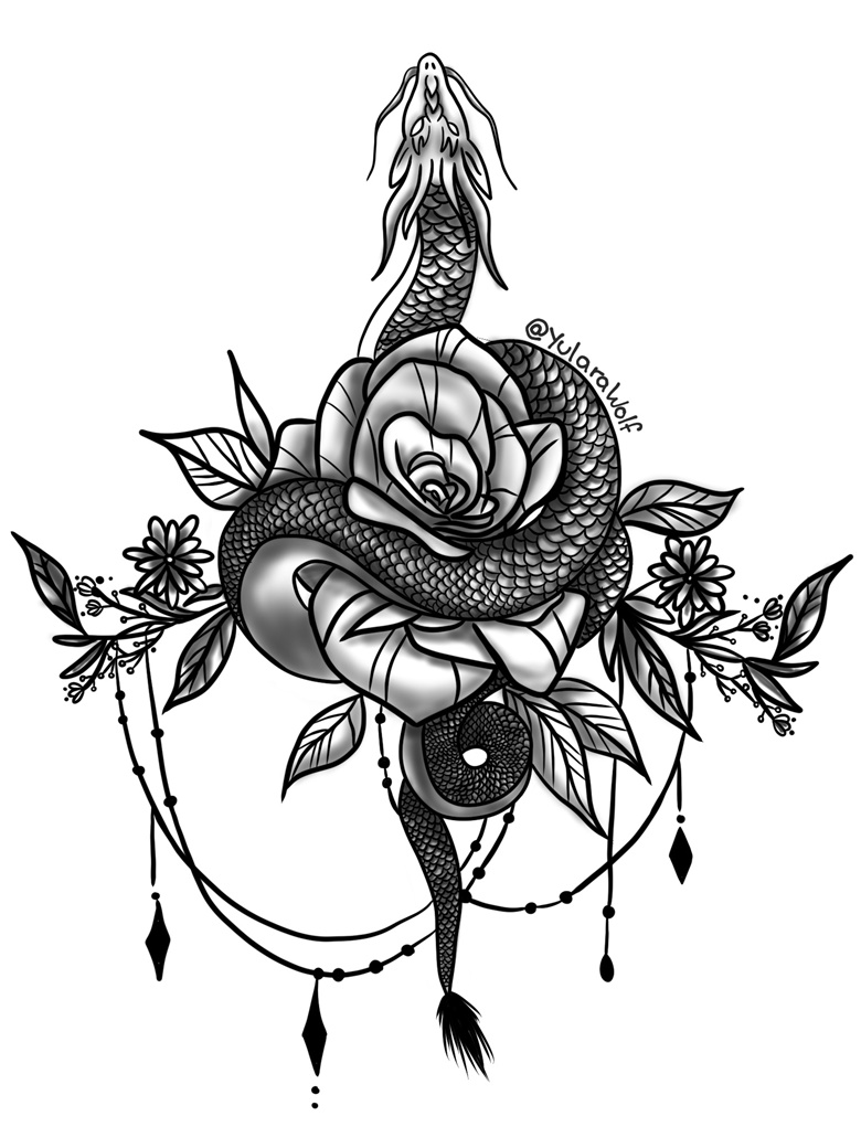 dragon sternum tattoo sketchTikTok Search