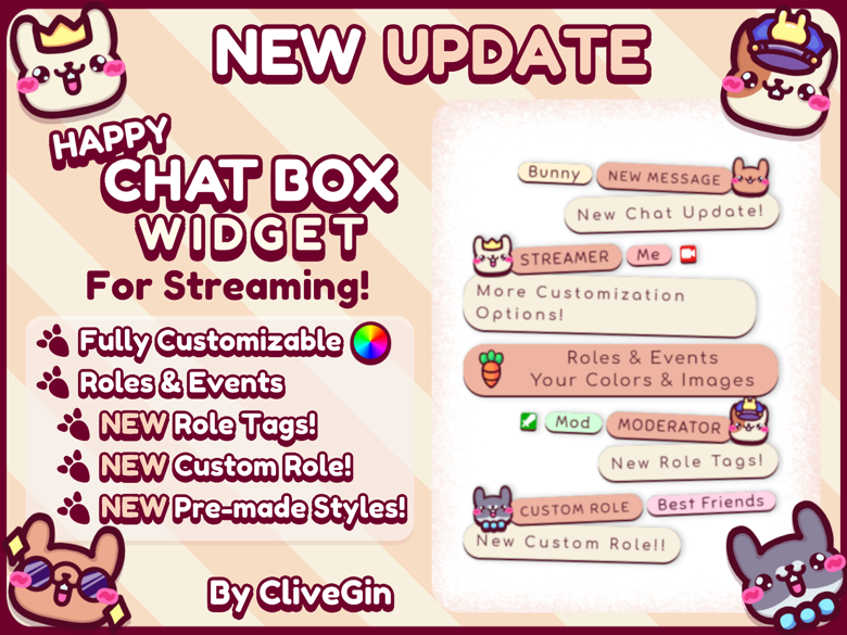 Cute Animated Cat Twitch Goals & Chat Widgets Kitty on the 