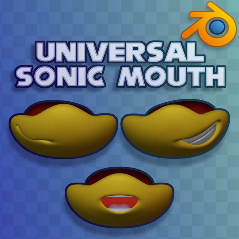 Universal Sonic Mouth Tutorial & Demo (Blender ) - KamauKianjahe's  Ko-fi Shop - Ko-fi ❤️ Where creators get support from fans through  donations, memberships, shop sales and more! The original 'Buy Me
