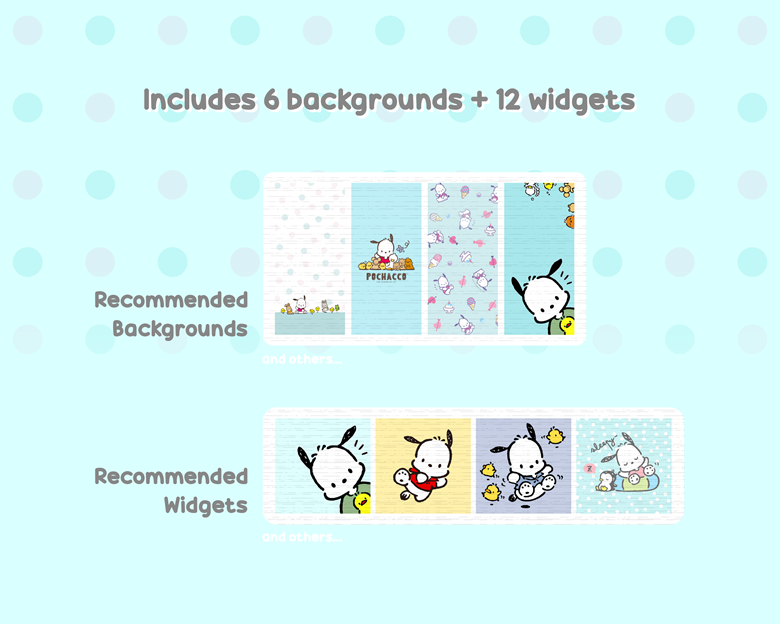 Pochacco Blue Icon Phone Theme Pack - Icons/Widgets/Backgrounds - iOS16 ...