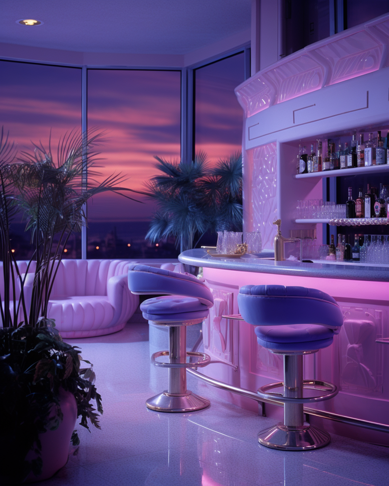 Midjourney Prompt: Miami Vice Penthouse - Liminal Destinations's Ko-fi ...