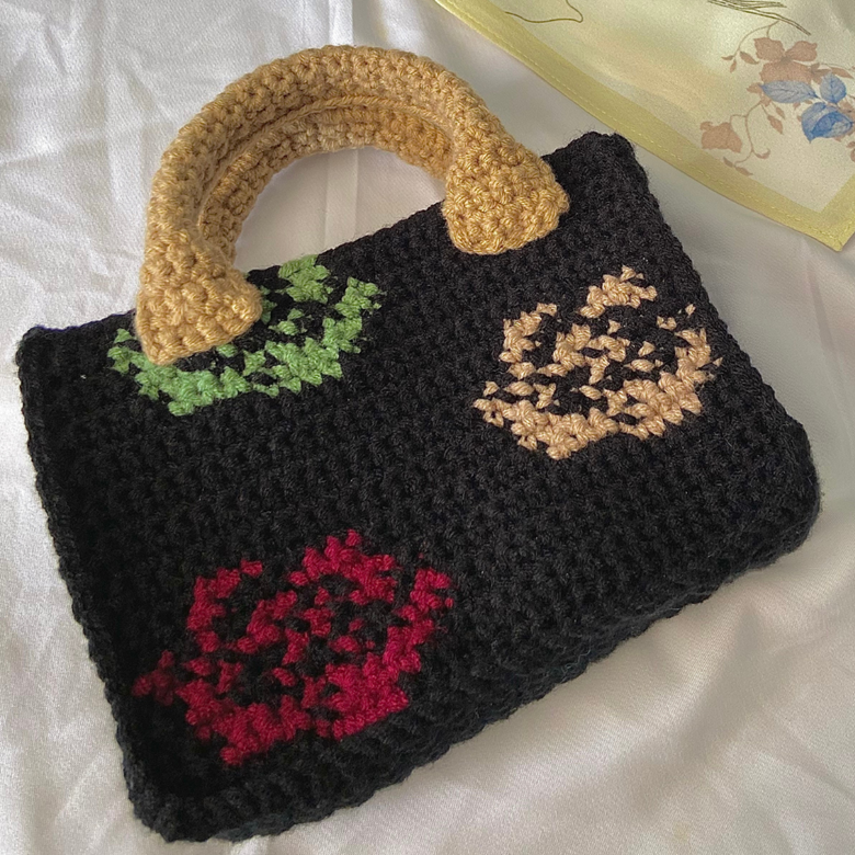 flower purse crochet｜TikTok Search