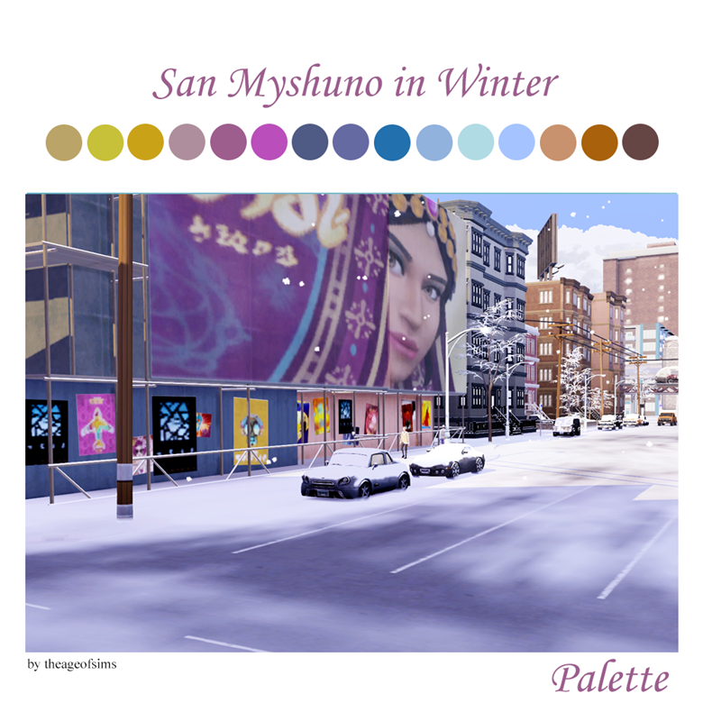 San Myshuno in Winter (Color Palette) - TheAgeofSims's Ko-fi Shop - Ko ...