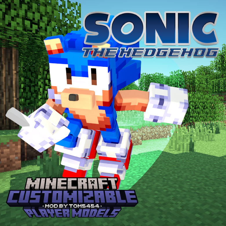 Minecraft Customizable Player Models Stylized Sonic - ProbablyPK's Ko ...