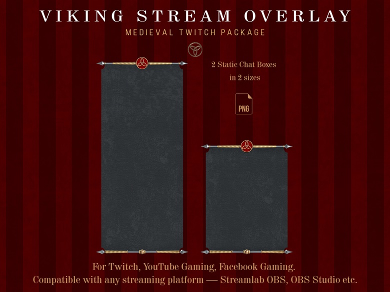 Animated Viking Warrior Inspired Stream Overlay Twitch 