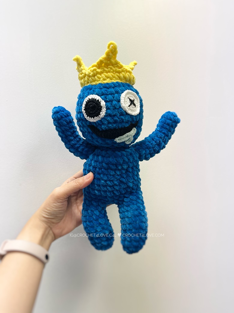 PDF Pattern - Crochet Blue from Rainbow Friends - BubuCrochet4Love's Ko-fi  Shop