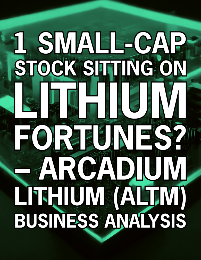 1 Small-Cap Stock Sitting On Lithium Fortunes? – Arcadium Lithium (ALTM ...