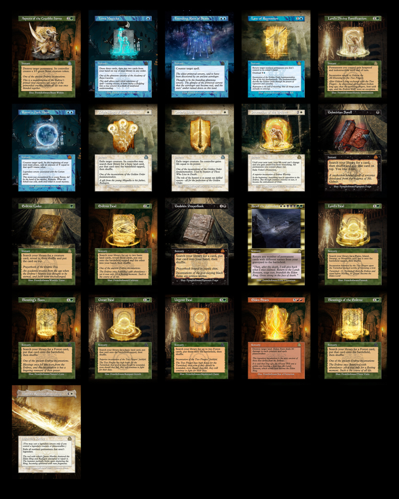 ERtS-MtG Marika's Golden Lineage (Elden Ring Proxy Deck Re-skin ...