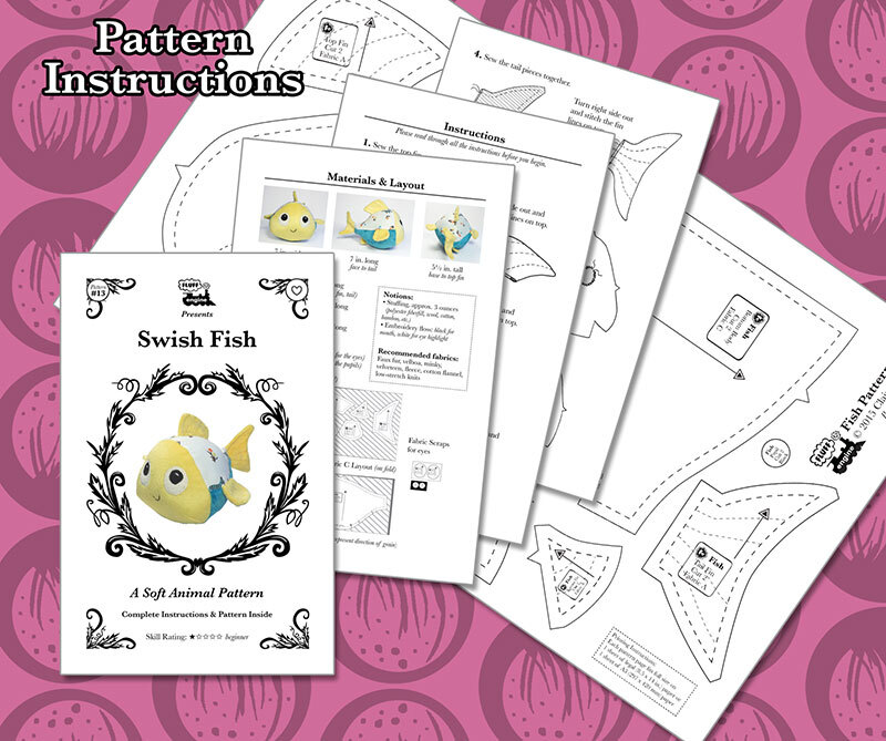 Swish Fish Toy sewing pattern - Fluff Engine's Ko-fi Shop - Ko-fi ❤️ Where  creators get support from fans through donations, memberships, shop sales  and more! The original 'Buy Me a Coffee