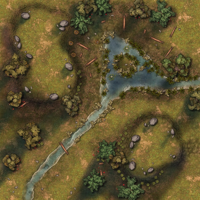 Dino Hunting Grounds Ttrpg Battle Map - Scxrlet64's Ko-fi Shop - Ko-fi 