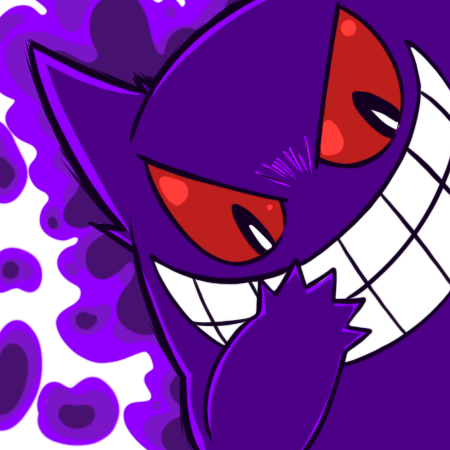 Halloween Artwork: Gengar used Scary Face