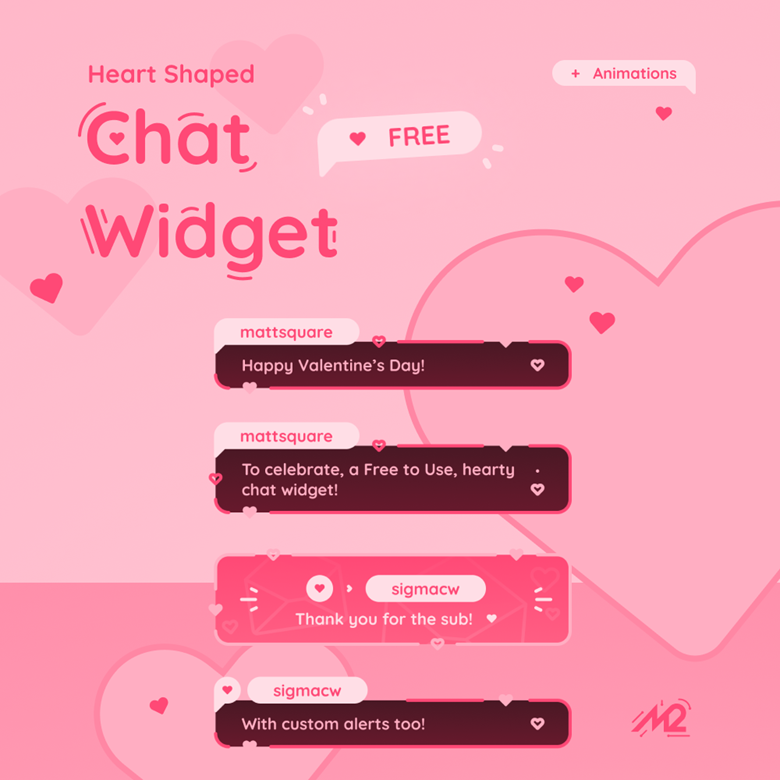 F2U ~ Heart Shaped Chat Widget ~ for StreamElements - Matt's Ko-fi Shop -  Ko-fi ❤️ Where creators get support from fans through donations,  memberships, shop sales and more! The original 'Buy