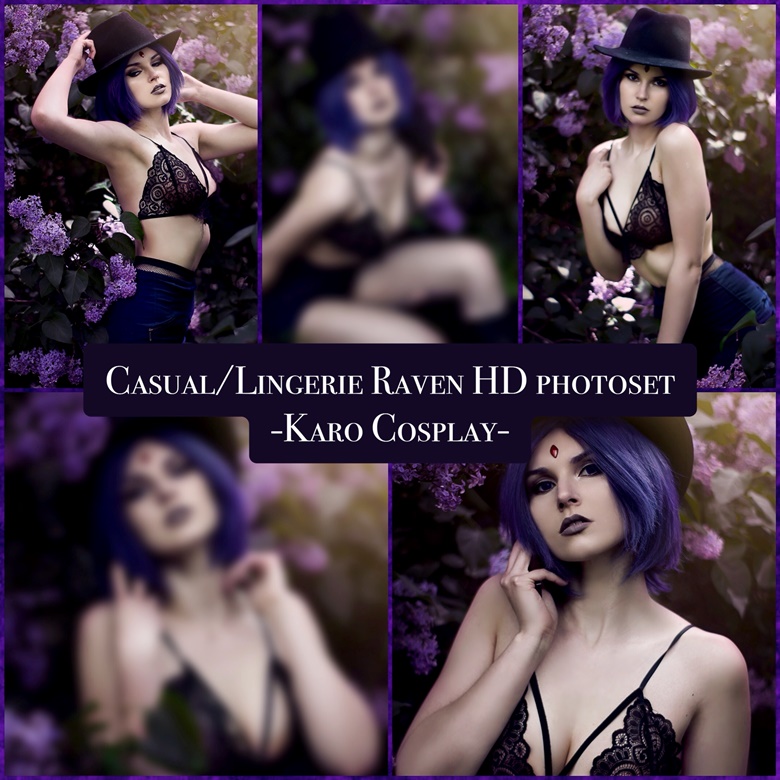 Casual Lingerie Raven HD photoset Karo Cosplay s Ko fi Shop