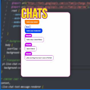 Youtube Live Chat Widget/Overlay CSS - Dek reza's Ko-fi Shop