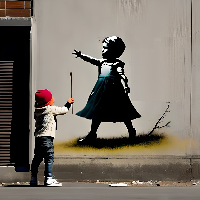 Banksy creating a Banksy - Nu Print's Ko-fi Shop - Ko-fi ️ Where ...