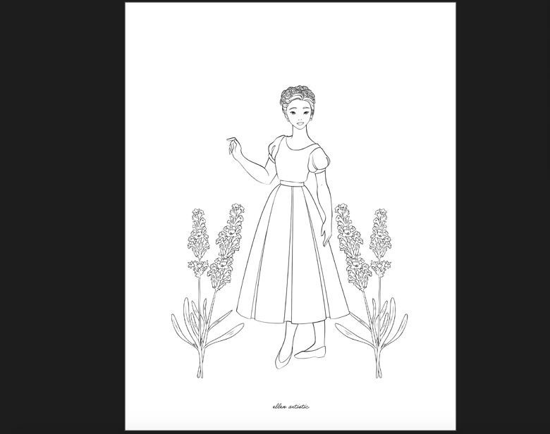 Historical fashions vol 2 a coloring book of modern fashions ellen