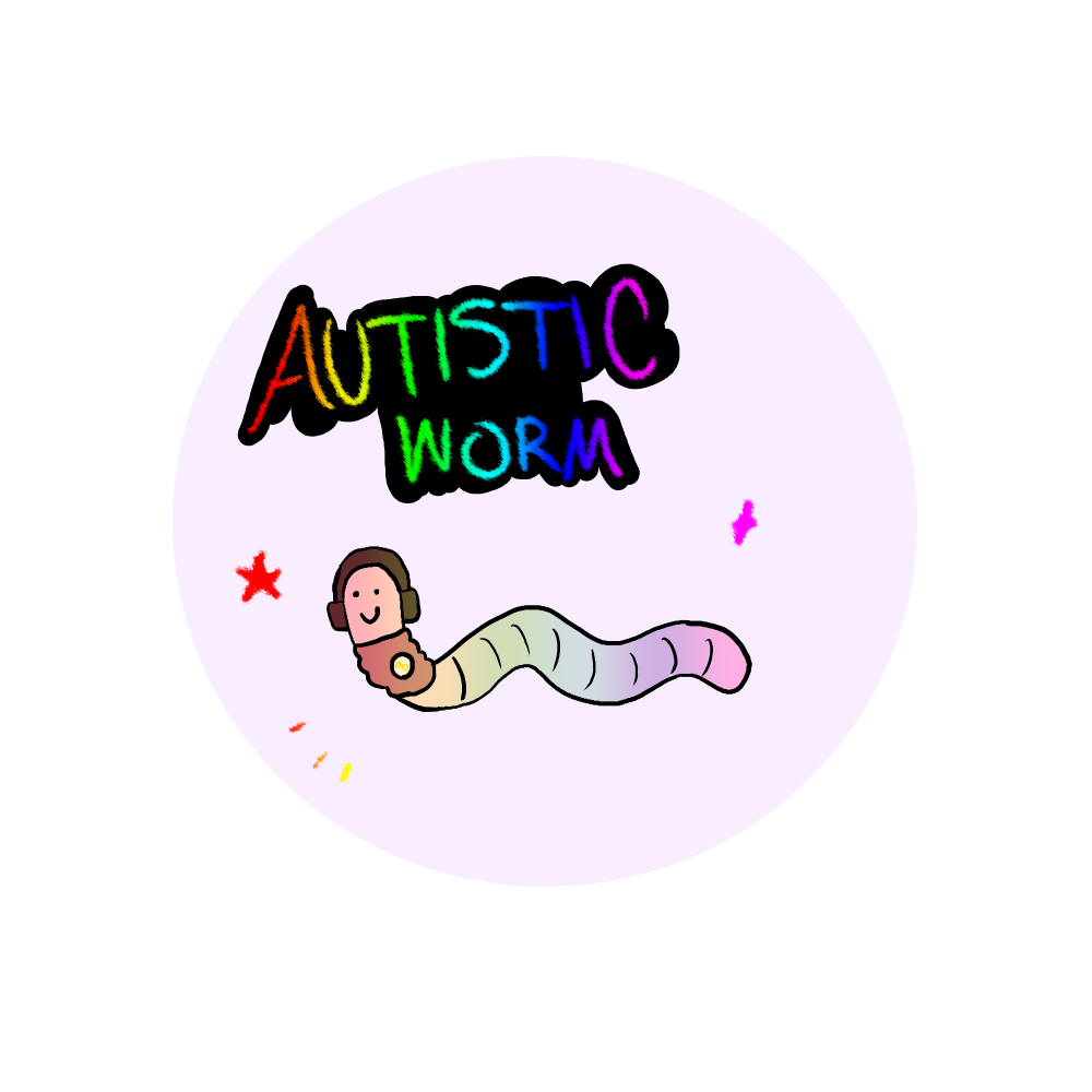 Autistic Worm Sticker - Jupiter Night Wolves's Ko-fi Shop - Ko-fi ️ ...