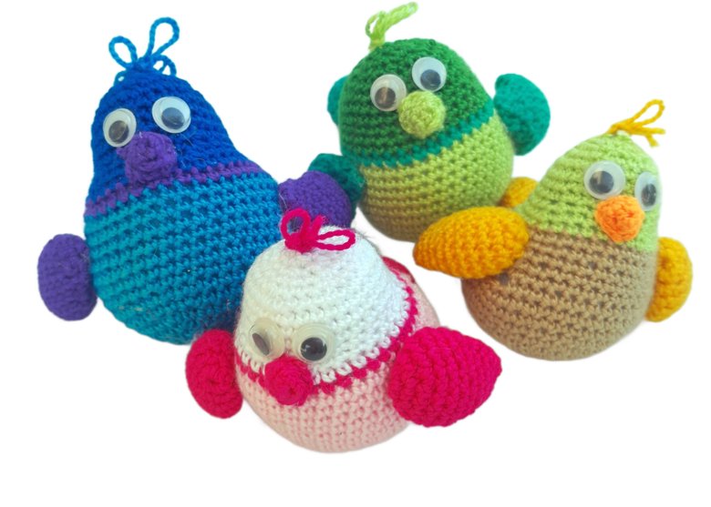 Patrón Pajaritos Amigurumi